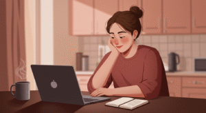 work from home english