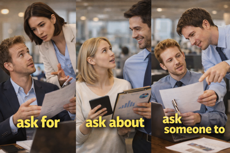 ask for／ask about／ask 用法差在哪？一次搞懂三種 ask