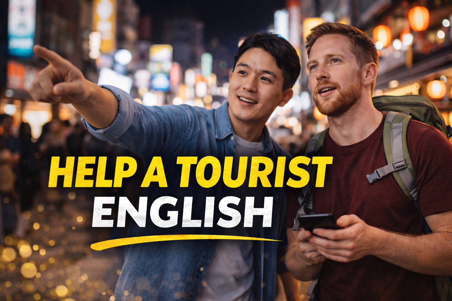 help a tourist english