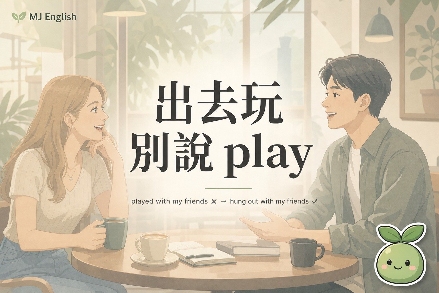「跟朋友出去玩」別說 play！大人的「玩」英文這樣說 | MJ英語